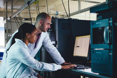 Two medical professionals are concerned over the security of the patient information they submit on a computer