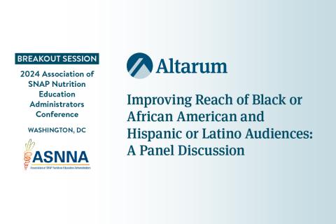 Altarum presenting at ASNNA 2024. 