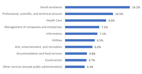 Top 10 Fastest Growing Industries, 2023 to 2033